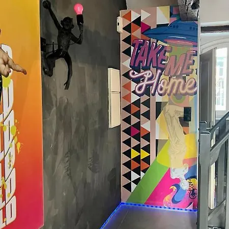 Apartamento Capsule Art Déco - Jacuzzi - Netflix - Cinéma - Arcade De Jeux&nintendo Switch - 2 - Filet Suspendu